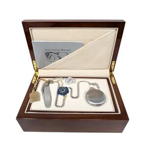 Belair A1615W Pocket Watch Sapphire Crystal Stainless Case with Knife & Manual